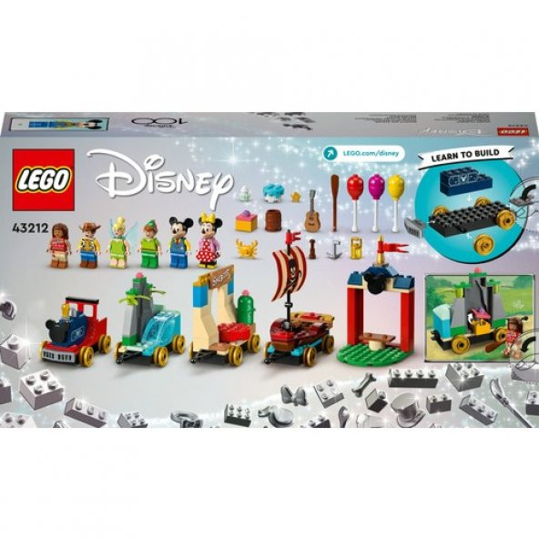 LEGO® | Disney: Disney Kutlama Treni 43212 - 4 Yaş ve Üzeri Genç Hayranlar ve Çocuklar Için Yaratıcı Oyuncak Yapım Seti (200 Parça) - 4