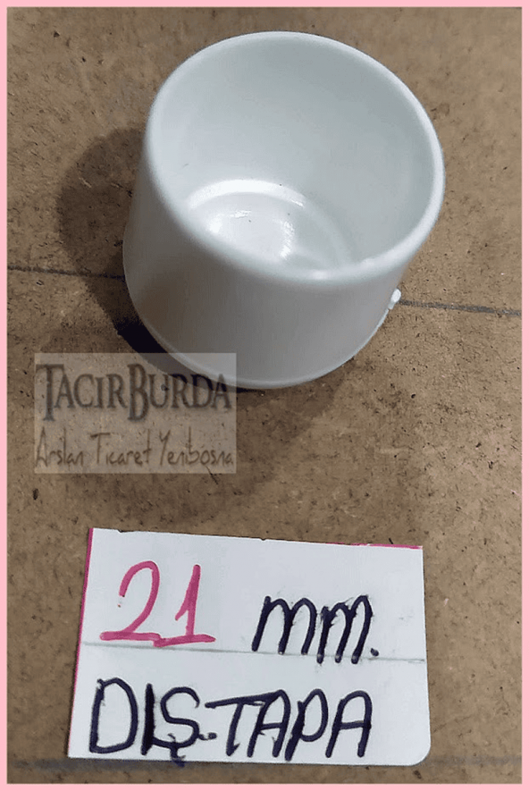 21mm Dış Tapa 10 Adet Beyaz.63.HKS.SYH.