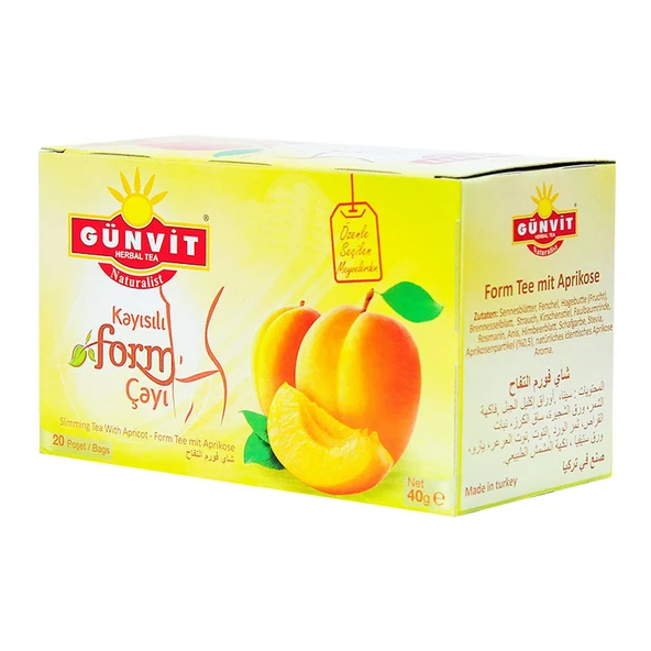 Kayısılı Form Çayı 20 Süzen Poşet - Resim 2