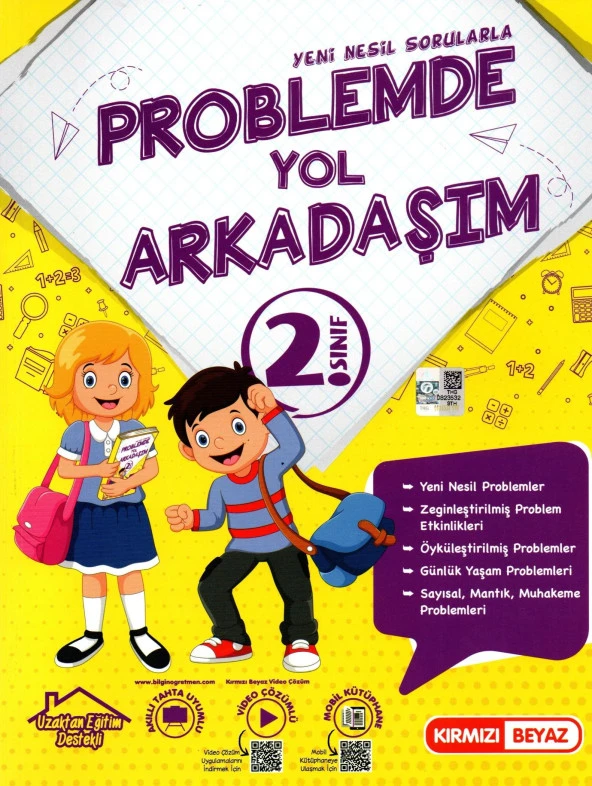 Kırmızı Beyaz 2. Sınıf Yeni Nesil Sorularla Problemde Yol Arkadaşım