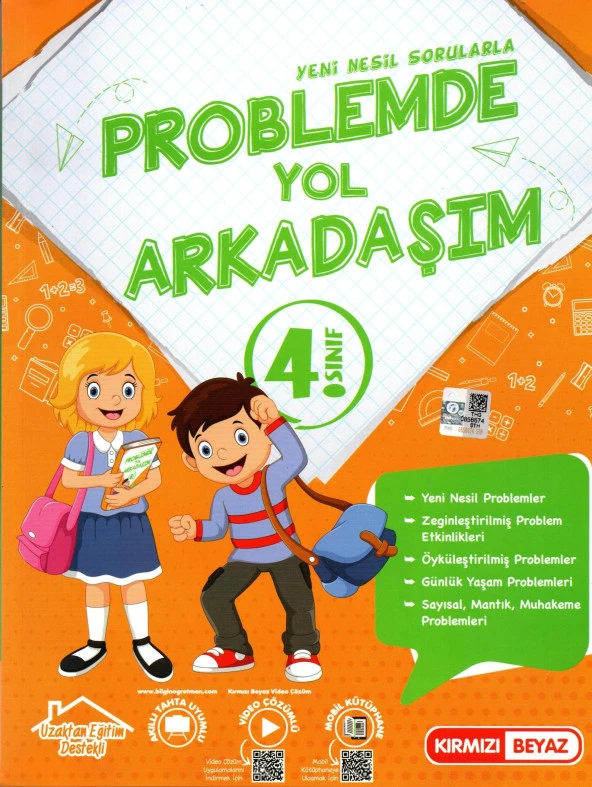 Kırmızı Beyaz 4. Sınıf Yeni Nesil Sorularla Problemde Yol Arkadaşım