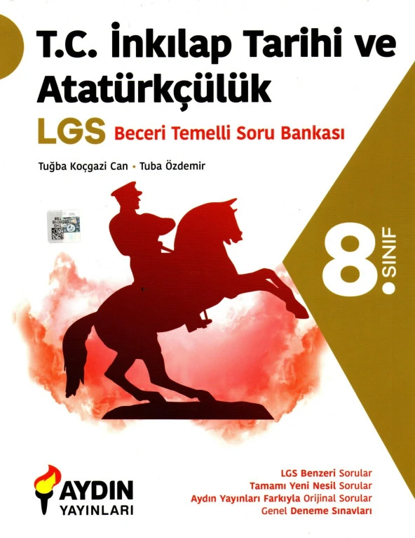 Aydın Yayınları 8. Sınıf İnkılap Tarihi Beceri Temelli Soru Bankası ürün görseli