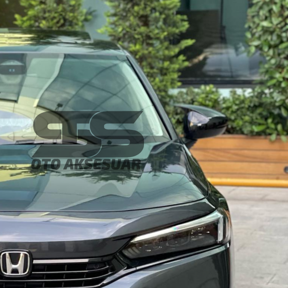Honda Civic Fe Kasa Batman Yarasa Ayna Kapağı Piano Black / 2019 Sonrası - Resim 3