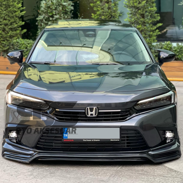 Honda Civic Fe Kasa Batman Yarasa Ayna Kapağı Piano Black / 2019 Sonrası - Resim 4