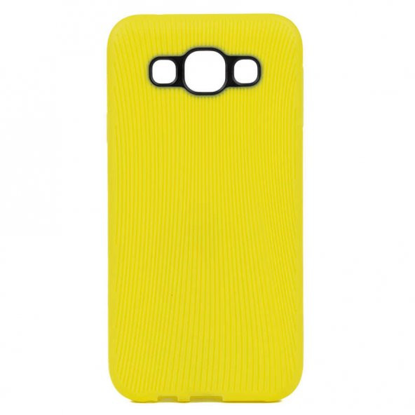 Galaxy E5 Kılıf Zore Line Silikon Kapak