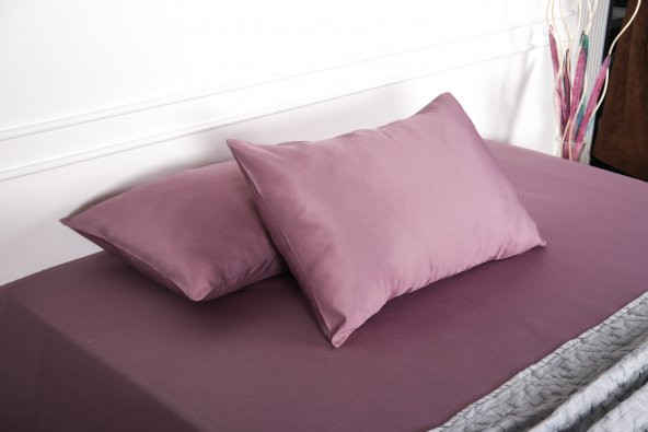 Finezza Flora Pamuk Saten Gülkurusu Çarşaf & Yastık Takımı 3 Parça - 1478 - 3