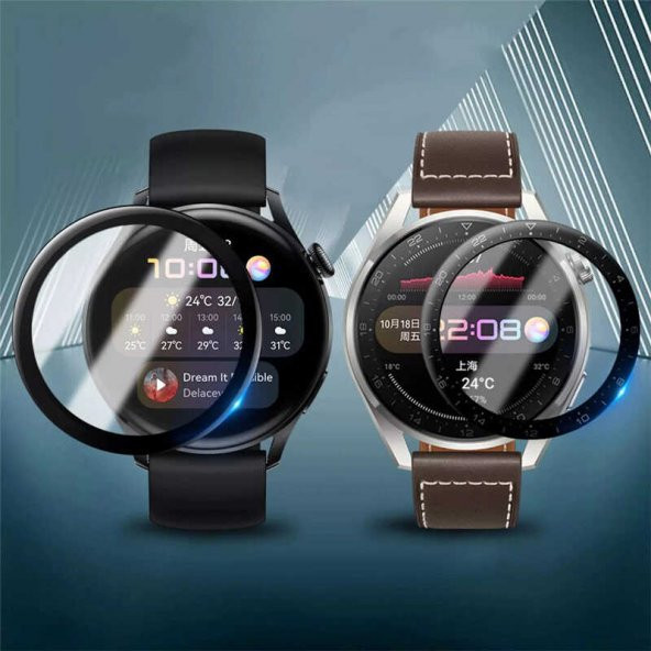 Huawei Watch 3 Pro Zore PMMA Pet Saat Ekran Koruyucu - 2