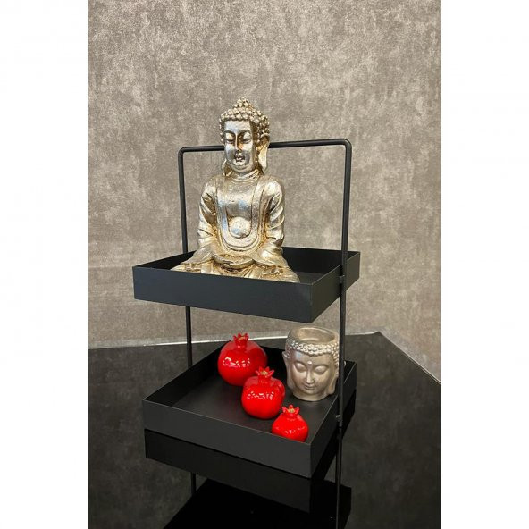 2 KATLI 20X20 MUTFAK VE BANYO TEZGAHÜSTÜ DÜZENLEYİCİ SİYAH - 9