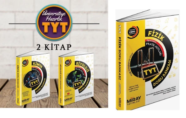 Miray Yayınları TYT Biyoloji Fizik Kimya Soru Bankası Seti 3 Kitap