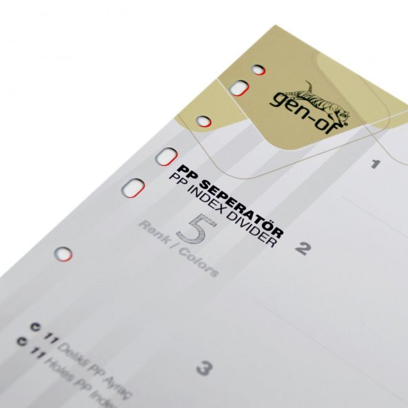 Gen-Of Ayraç Seperatör 5 Renk (GEN-1303) - 4