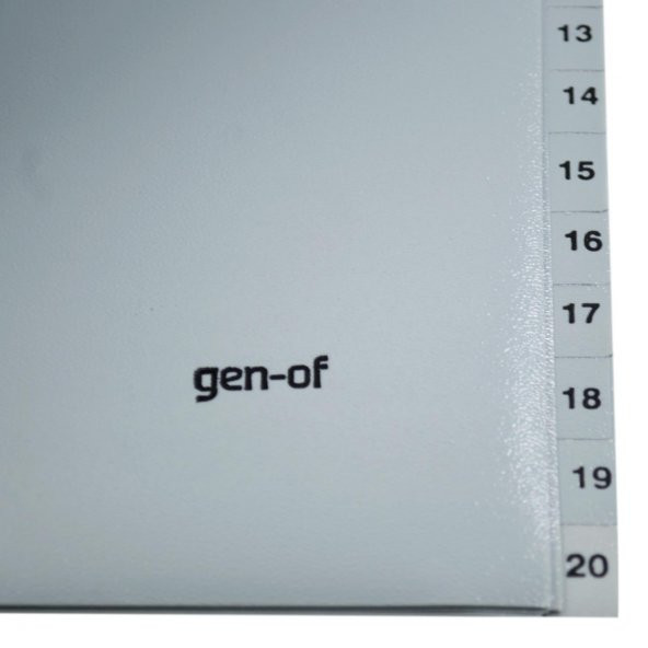 Gen-Of Ayraç Seperatör 1-20 Rakamlı (GEN-1306) - 4