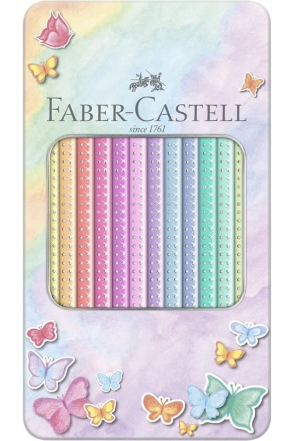Faber-castell Parlak Pastel Renkli 12li Boya Kalemi