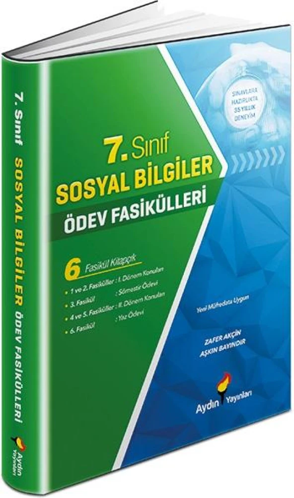 Aydın Yayınları 7. Sınıf Sosyal Bilgiler Ödev Fasikülleri