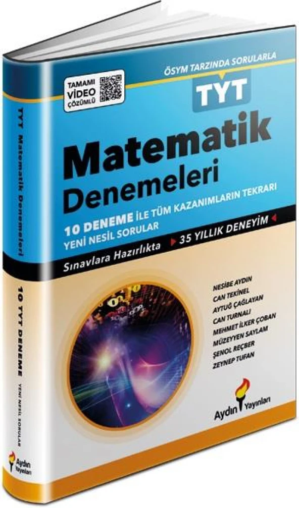 Aydın Yayınları TYT Matematik Denemeleri 10 Adet