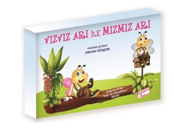 1. Sınıf Hikaye Kitabı 10 Kitap Vızvız Arı ile Mızmız Arı Gizemli Bahçe