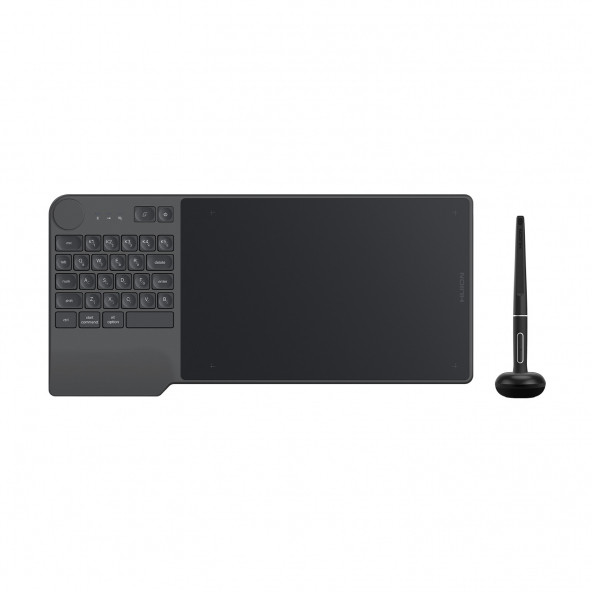 Huion Inspiroy Keydial KD200 Kablosuz Klavyeli Grafik Tablet Bluetooth 5.0 Pilsiz Kalemli, Grafik Tablet (HUKD200)