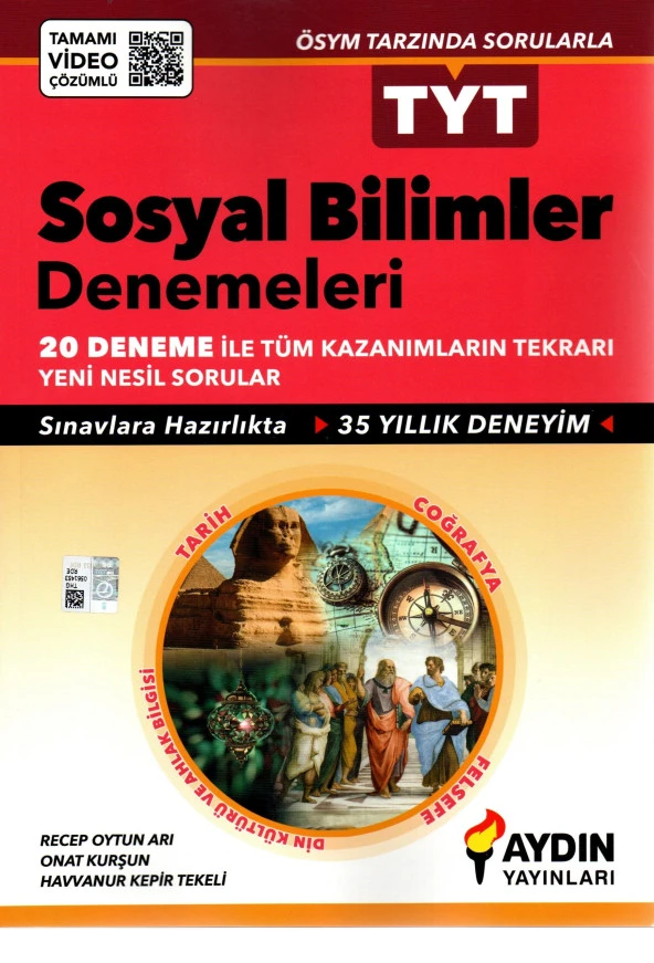 Aydın Yayınları TYT Sosyal Bilimler Deneme 20 Deneme
