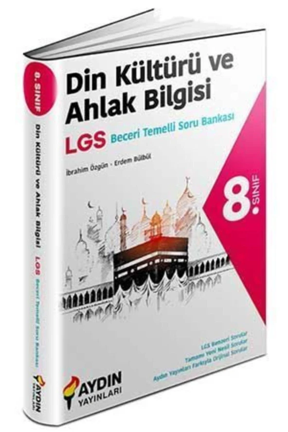 Aydın Yayınları 8. Sınıf Din Kültürü ve Ahlak Bilgisi Beceri Temelli Soru Bankası