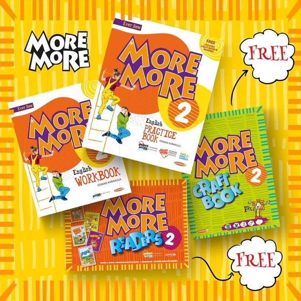 Kurmay ELT More and More 2. Sınıf English Practice+Work+Craft Book+Readers