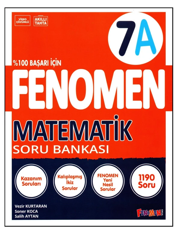 Fenomen 7. Sınıf Matematik Soru Bankası (A)