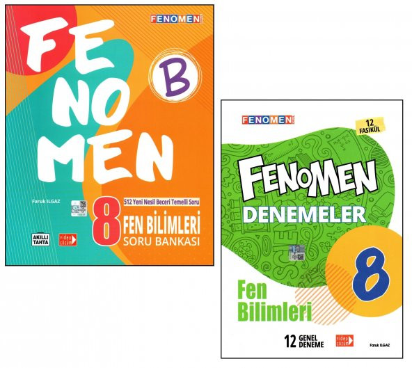 Fenomen 8. Sınıf LGS Fen Bilimleri (B) Soru Bankası + Deneme 2 Kitap