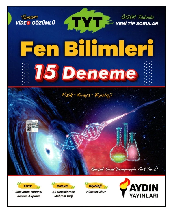 Aydın Yayınları TYT Fen Bilimleri 15 Deneme