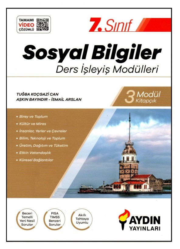 Aydın Yayınları 7. Sınıf Sosyal Bilgiler Ders İşleyiş Modülleri