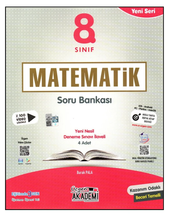 Üçgen Akademi 8. Sınıf Matematik Yeni Seri Soru Bankası