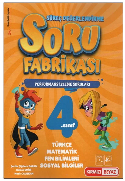 Kırmızı Beyaz 4. Sınıf Süreç Değerlendirme Soru Fabrikası ürün görseli
