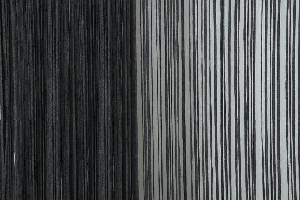 DÜZ İP  MODEL 190 Cm EN 280 Cm BOY ANTRASİT RENK HAZIR İP PERDE - 2