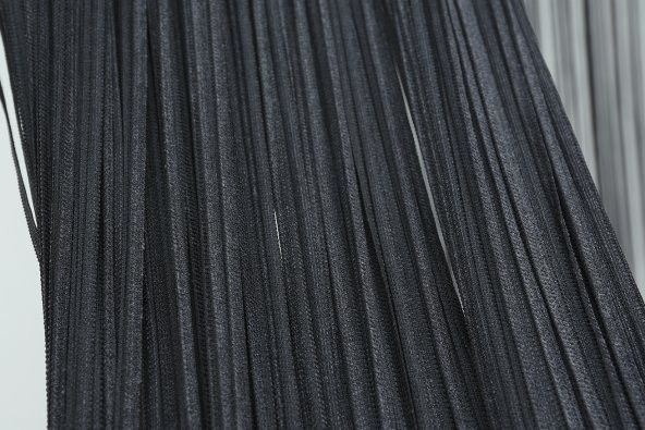 DÜZ İP  MODEL 190 Cm EN 280 Cm BOY ANTRASİT RENK HAZIR İP PERDE - 3