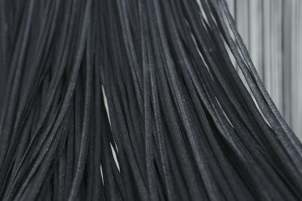 DÜZ İP  MODEL 190 Cm EN 280 Cm BOY ANTRASİT RENK HAZIR İP PERDE - 5