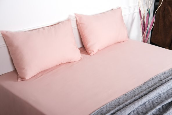 Finezza Flora Pamuk Saten Somon Çarşaf & Yastık Takımı 3 Parça - 1479 ürün görseli