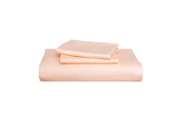 Finezza Flora Pamuk Saten Somon Çarşaf & Yastık Takımı 3 Parça - 1479 - Resim 5