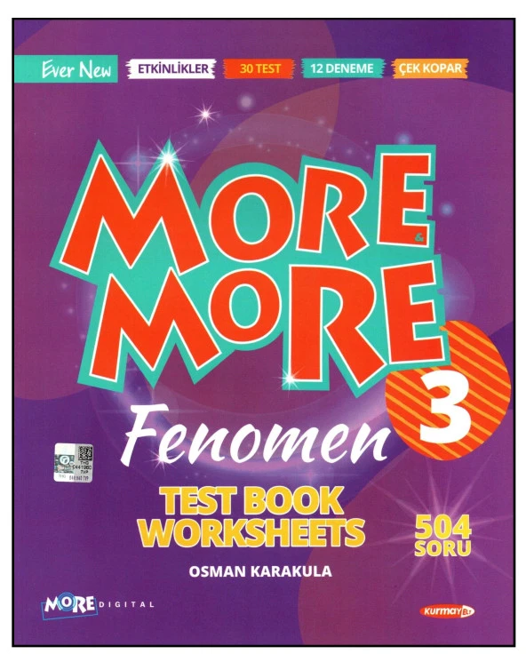 Kurmay ELT More and More 3. Sınıf English Worksheets Test Book