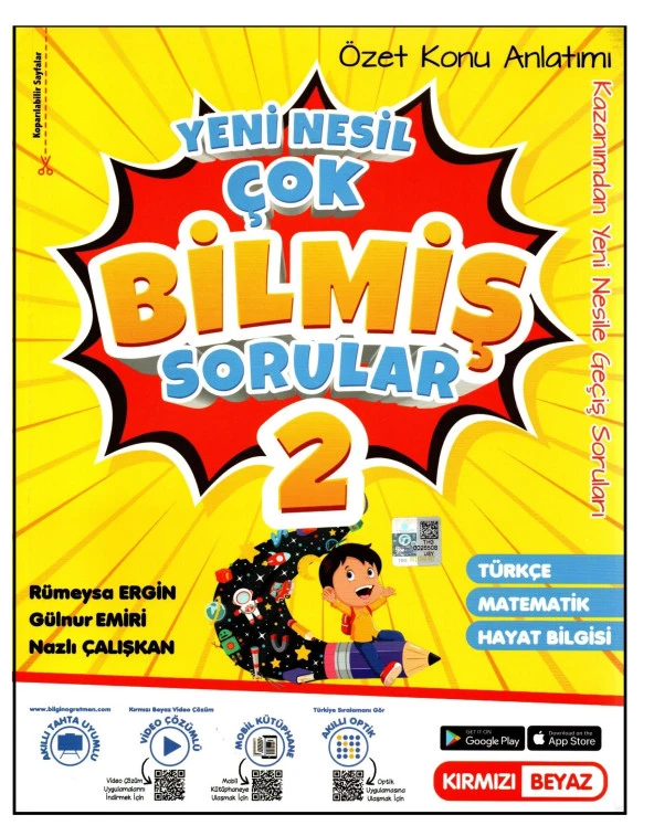 Kırmızı Beyaz 2. Sınıf Yeni Nesil Konu Özetli Çok Bilmiş Sorular Soru Bankası