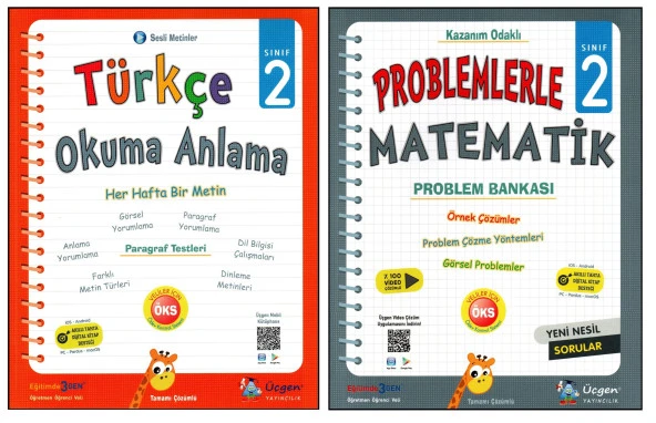 Üçgen 2. Sınıf Okuma Anlama+Problemlerle Matematik Problem Bankası 2 Kitap