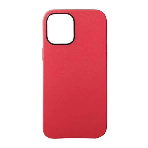 OneGıf Apple iPhone 12 Pro Max Silikon Kılıf (6.7") - Kırmızı -