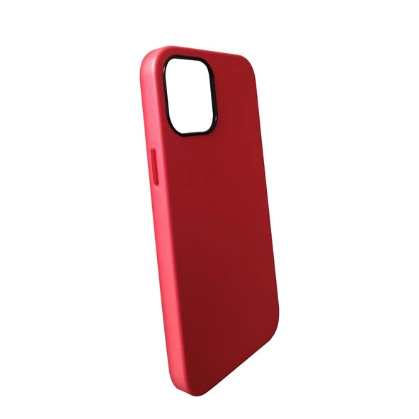 OneGıf Apple iPhone 12 Pro Max Silikon Kılıf (6.7") - Kırmızı - - Resim 4