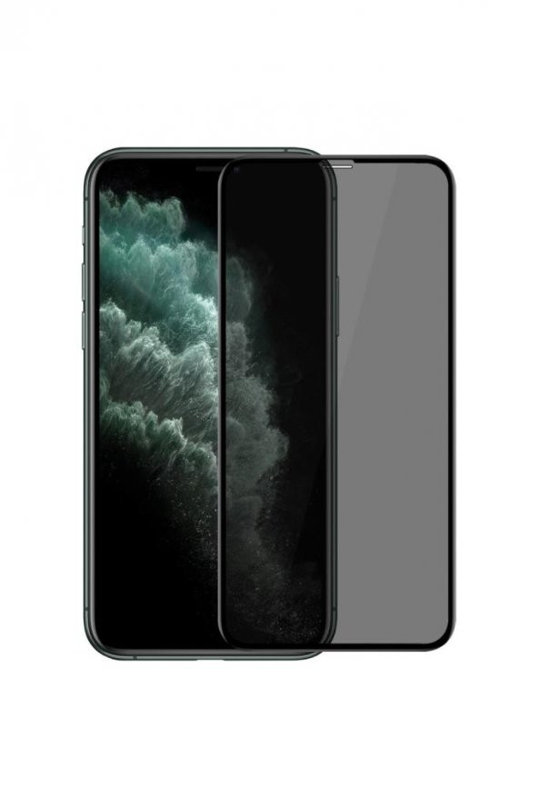 Iphone 11 Uyumlu Kırılmaz Cam Privacy Hayalet Tam Kaplayan Ekran Koruyucu - 1