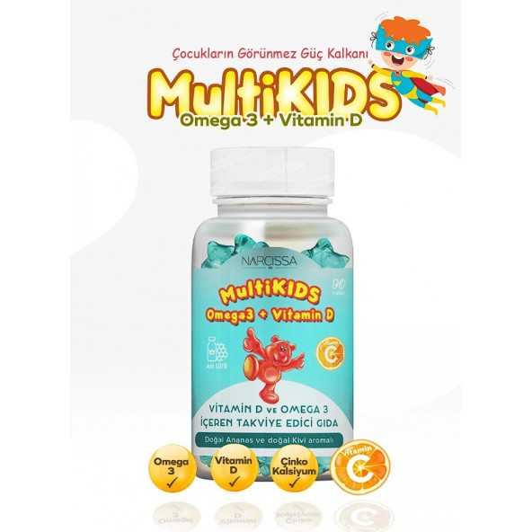 Narcissa Multikids Omega3 & Vitamin D