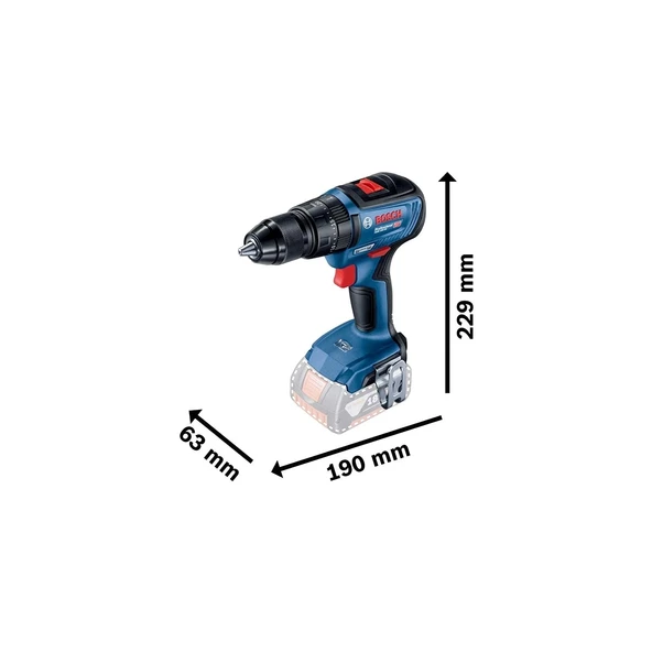 BOSCH GSB 18V-50 ÇİFT AKÜ 5 AH  DARBELİ VİDALAMA - 4