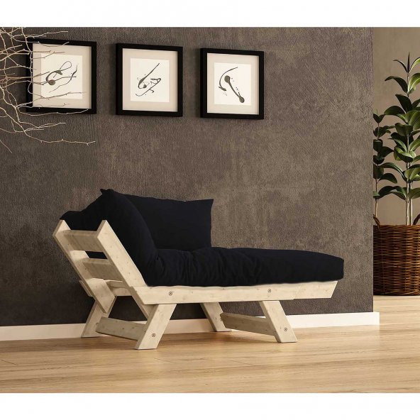 Woodesk  Adalar Masif Natural-Siyah Renk Berjer CPT8149-140