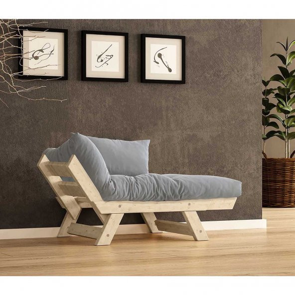 Woodesk  Adalar Masif Natural-Gri Renk Berjer CPT8143-140