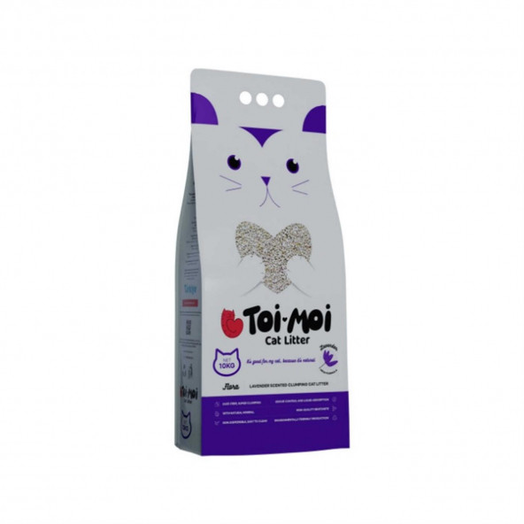 Toi Moi Flora Cream Lavanta 10 Kg Topaklanan Kedi Kumu