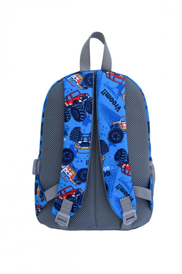 Superbag Okul Çantası 3Lü Set Of Road Araba - 5