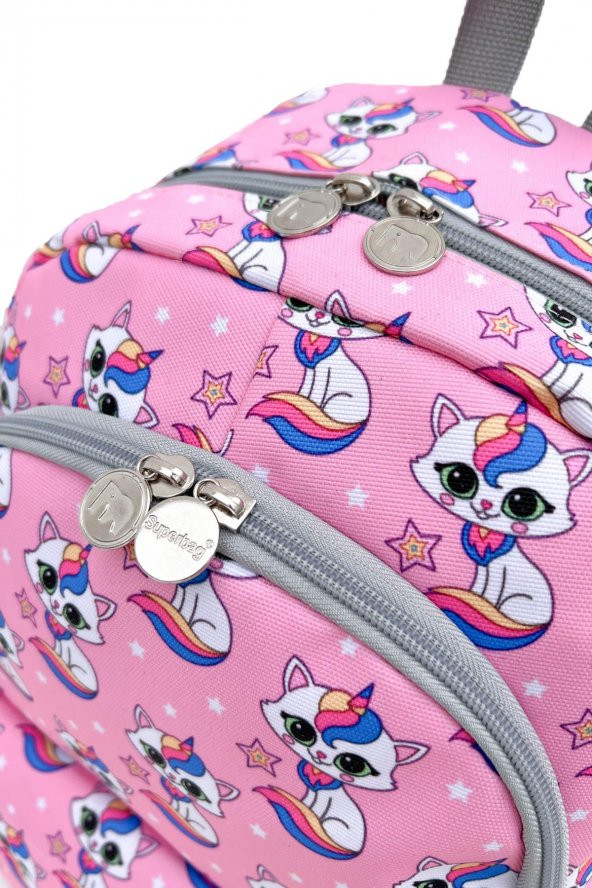 Superbag Okul Çantası 3Lü Set Unicorn Kedi - 5