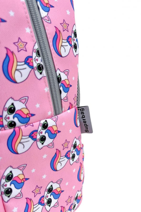 Superbag Okul Çantası 3Lü Set Unicorn Kedi - 6