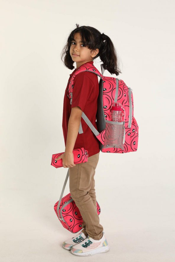 Superbag Okul Çantası 3Lü Set Smile Pembe - 8