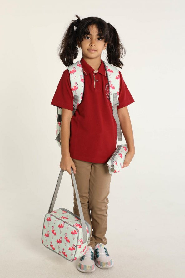 Superbag Okul Çantası 3Lü Set Flamingo - 7